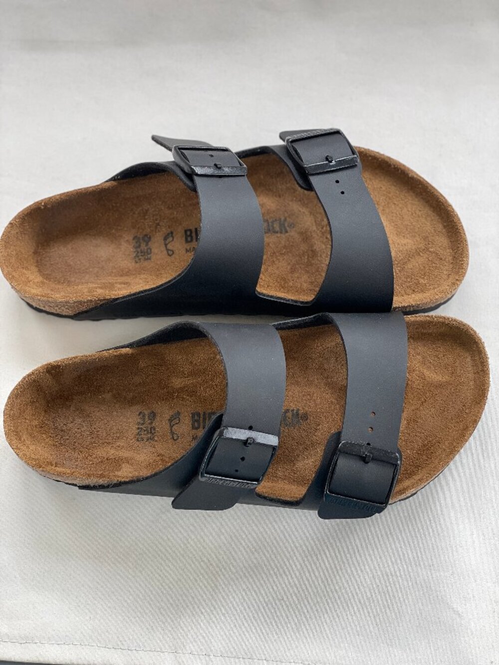 Birkenstock Arizona BS Regular Women 8 Men 6 Black Leather Sandal 0051791 Unisex - Picture 8 of 11
